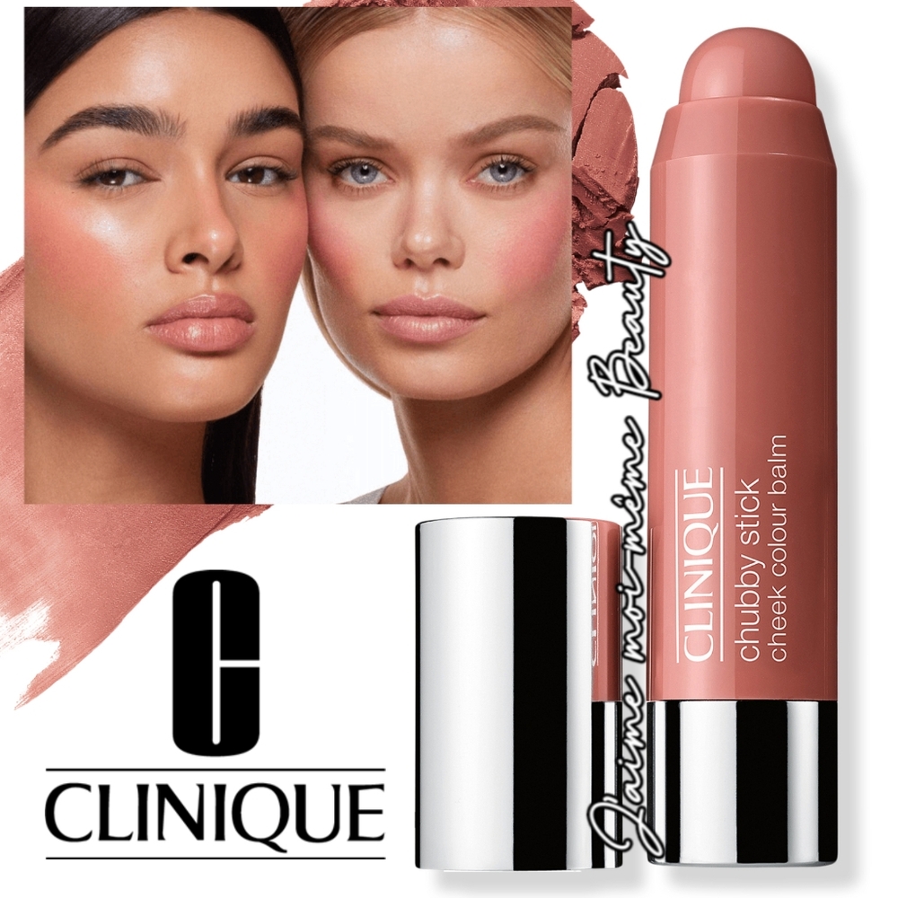 Clinique Chubby Stick Cheek Colour Balm - AMP'D UP APPLE - CREAM BLUSH